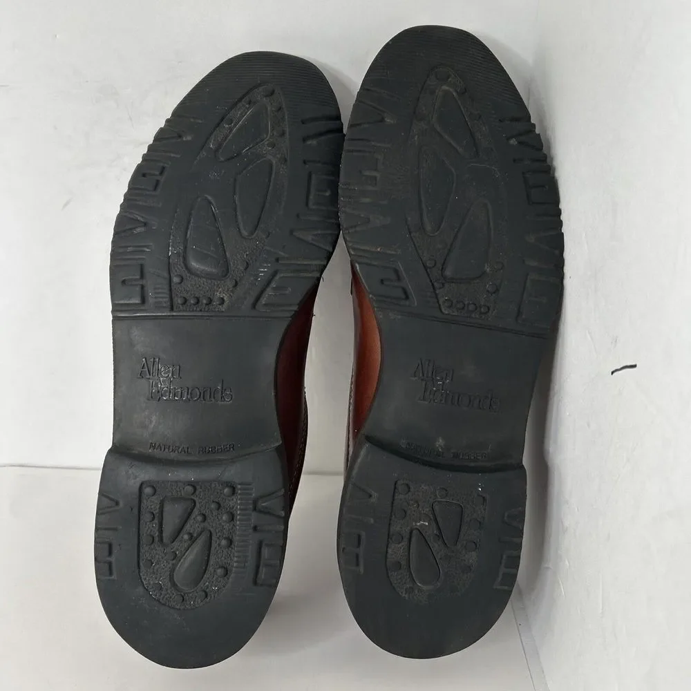 Allen Edmonds WILBERT Sz 12 Chilli‎ Men's Lace Up Leather Shoes Lug Sole 1951